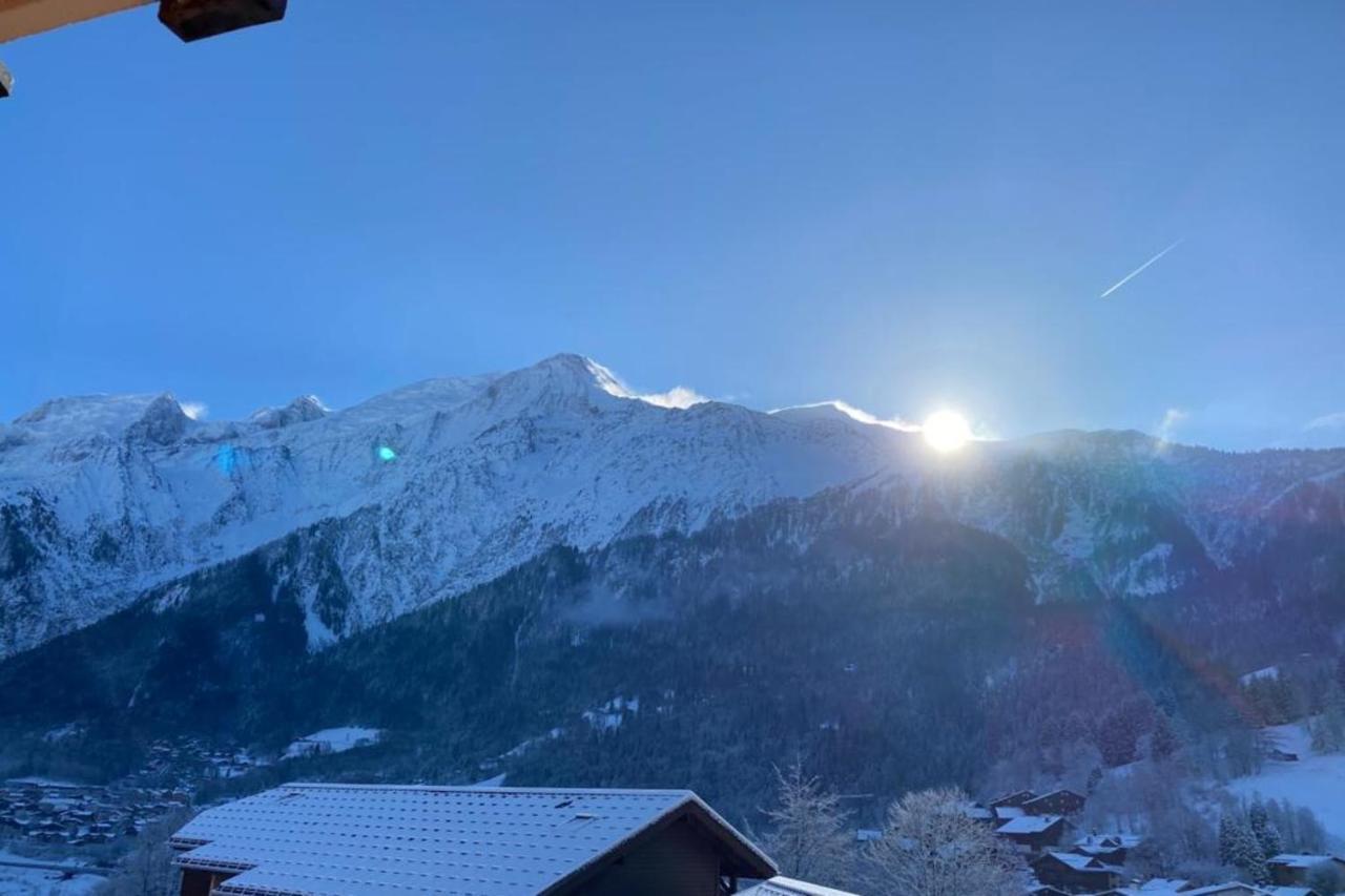 Vue Des "Chavants" Studio 20 M With Balcony Les Houches Esterno foto